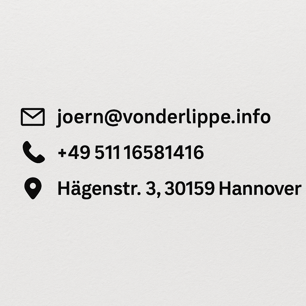 Kontaktdaten von Jörn von der Lippe